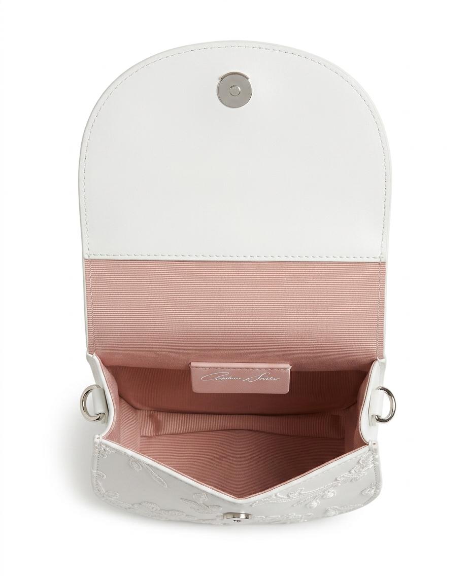 Luna Mini Butterfly Ivory Lace Bag