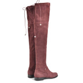 Piccolina Flat Cruissard Burgundy Stretch Suede Boot