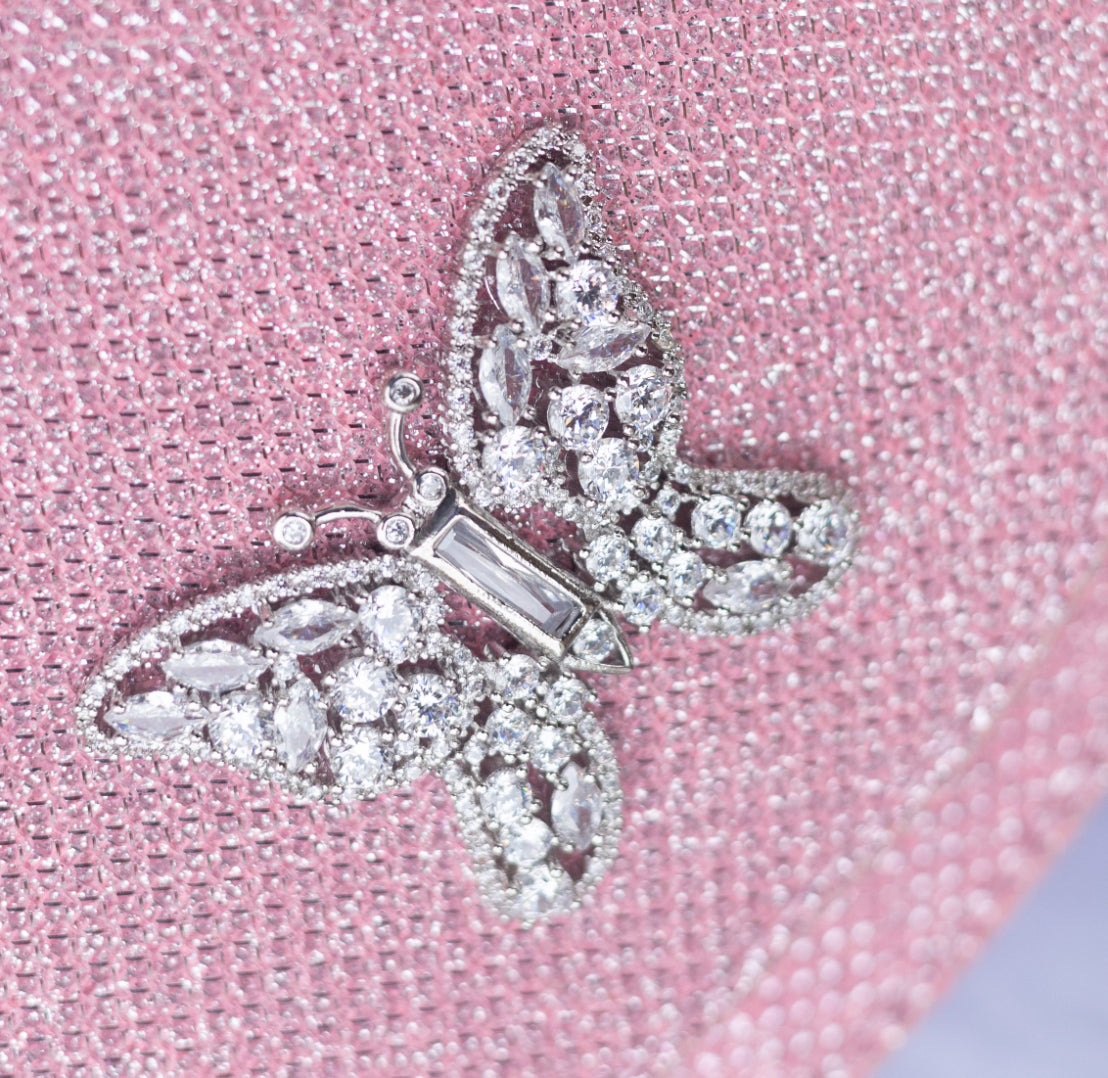 Luna Mini Butterfly Pink Sparkly Celeste Bag