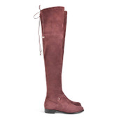 Piccolina Flat Cruissard Burgundy Stretch Suede Boot