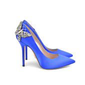 Ally Butterfly Heels Royal Blue Satin