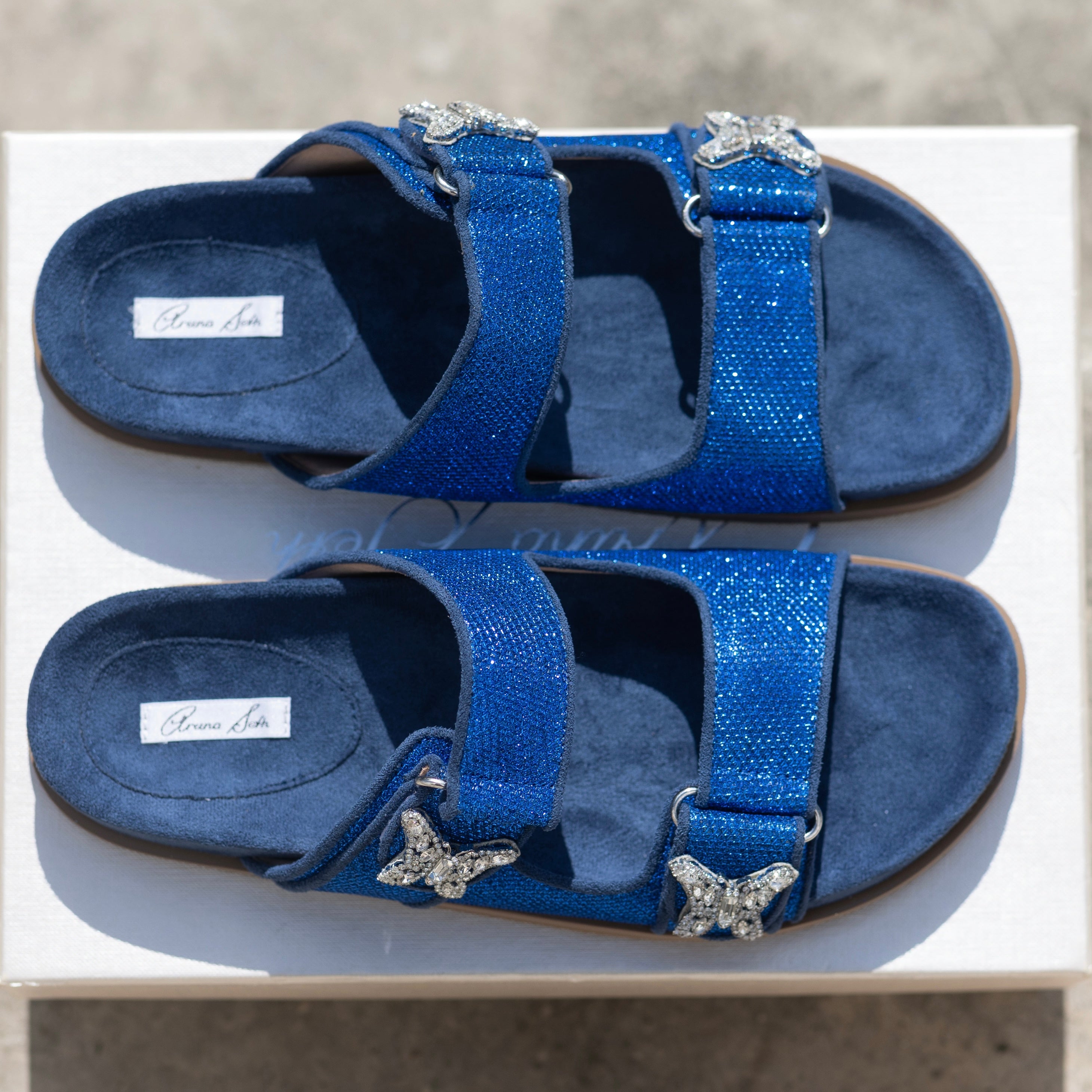 Reef Sandal Ocean Blue Sparkly Celeste