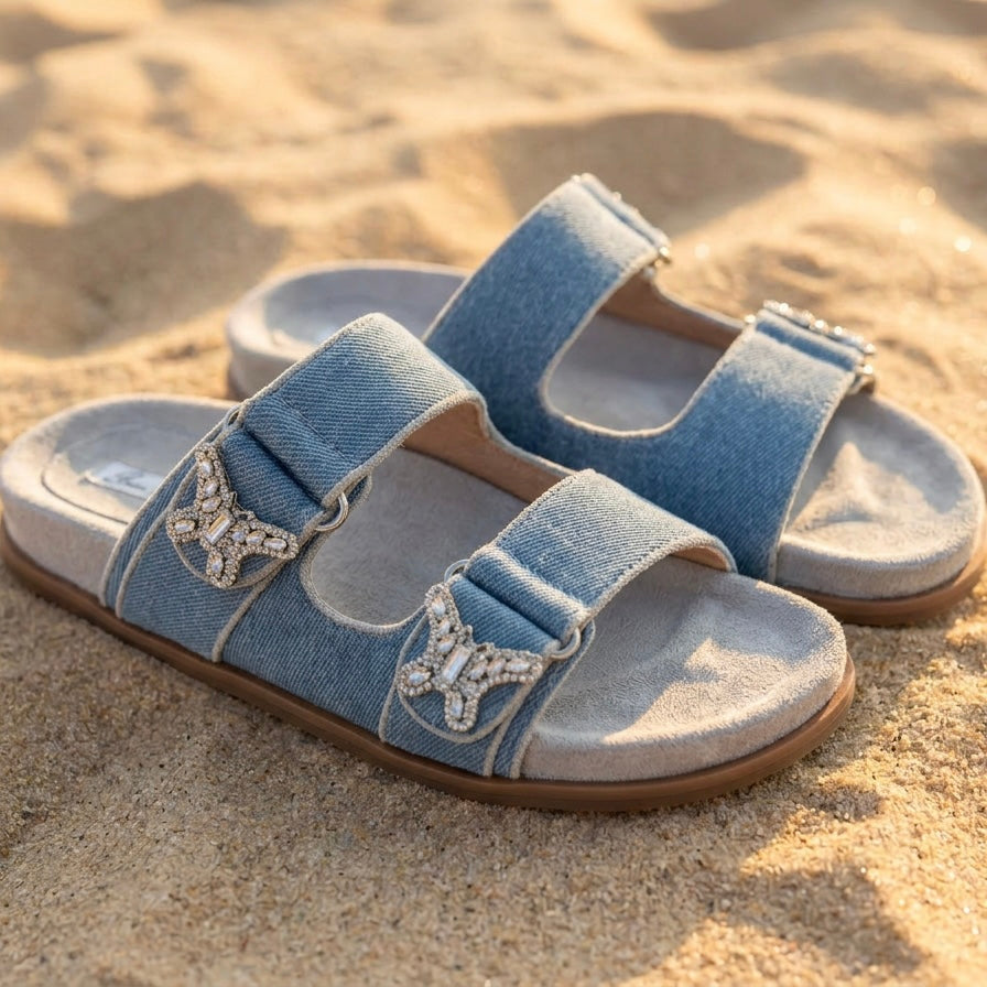 Reef Sandal Light Blue Denim