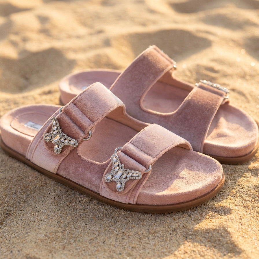 REEF SANDAL BLUSH VELVET