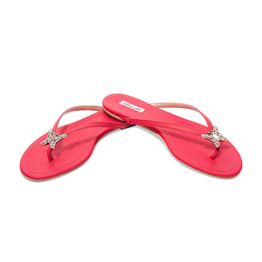 Farfalla Butterfly Flip Flop Hot Pink